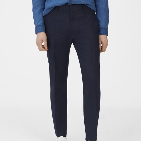 Grant Linen Trouser - Brand New - NEVER WORN - Navy - Picture 1 of 2